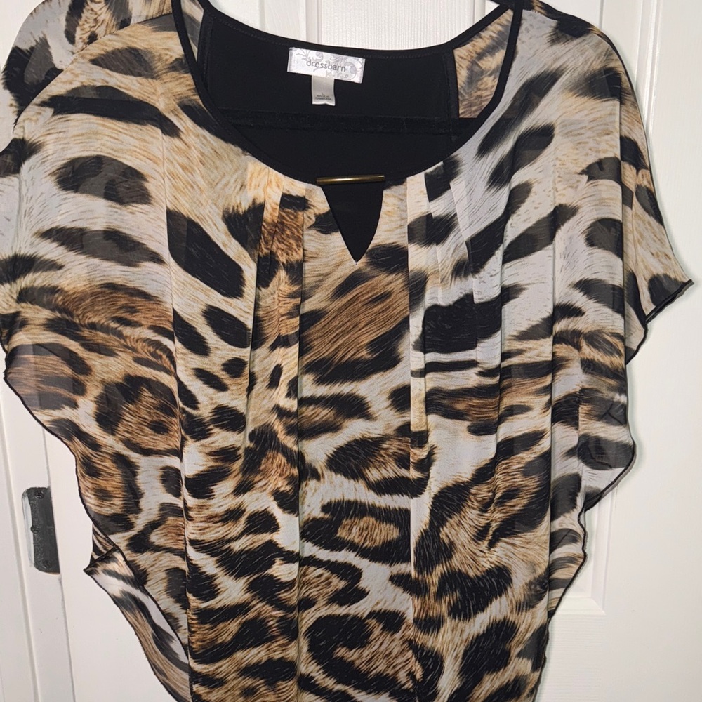 Dress Barn Leopard Print Blouse